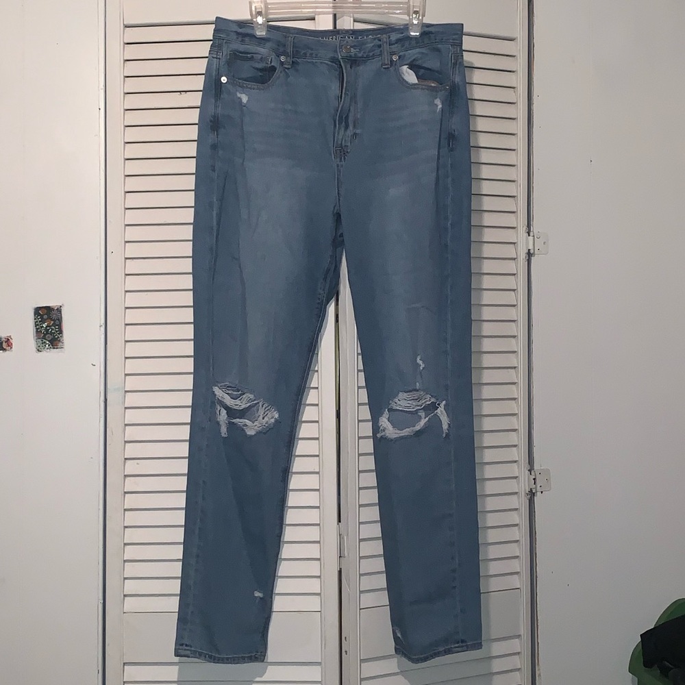 AMERICAN EAGLE size 14 Mom Jeans - X-Long